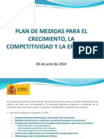 Plan de Medidas Económicas - 2º Semestre 2014