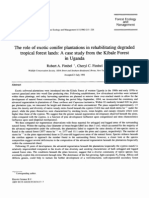 The Role of Exotic Conifer Plantations in Rehabilitating Degraded Tropical Forest Lands A Case Study From The Kibale Forest in Uganda