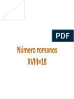 Números Romanos 18