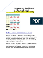 Excel Dashboard For Project Management