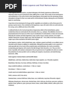 Download List of Pulses or Grain Legumes and Their Various Names by SonofMan SN228480008 doc pdf