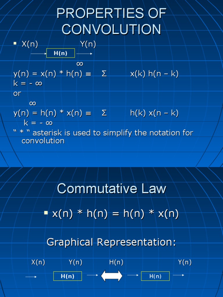 Properties of Convolution in Systems | PDF | Recurrence Relation ...