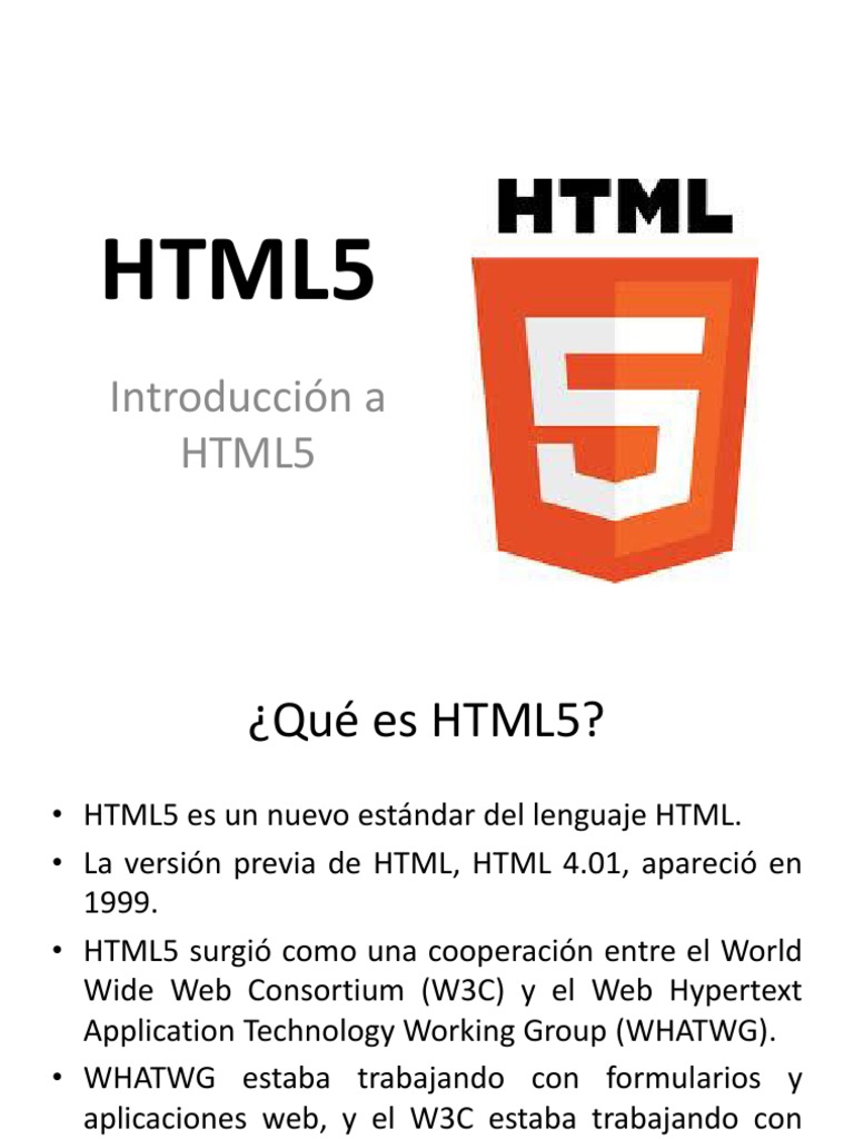 Introducción a HTML5 | PDF | Hojas de estilo en cascada | HTML