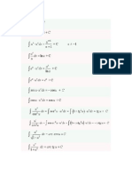 Formulas de Integrales