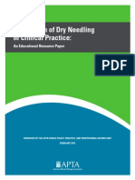 10. Dry Needling - Clinical Practice APTA 2013