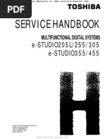 Download E-Studio 205L 255 305 355 455 MFP Service Handbook by ponameritech SN228502469 doc pdf
