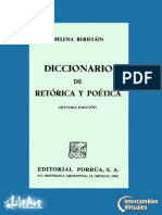 Beristáin, Helena. Diccionario de Retórica y Poética