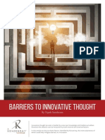 Barriers To Innovative Thought: by Dipak Sundaram