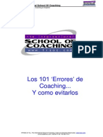 101 Errores de Coaching y Como Evitarlos