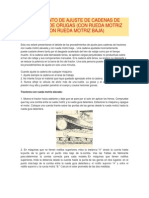 Procedimiento de Ajuste de Cadenas de Tractores de Orugas