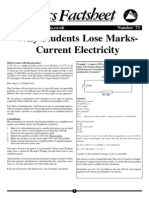 Why Students Lose Marks Current Electricity