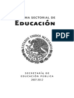 09. ProgramaSectorial2007-2012