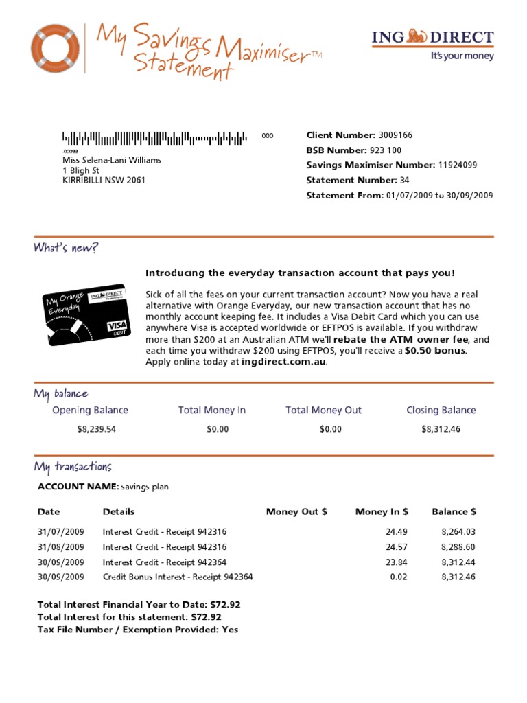 Savings Maximiser PDF Credit Card Transaction Account