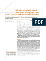 Principios y Aplicaciones de La Técnica de Difracción de Electrones Retro-Proyectados (EBSD, Electron Back-Scattering Diffraction)