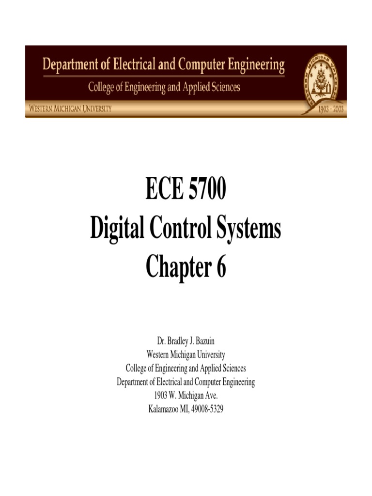 ECE 5700 Digital Control Systems | PDF | Control Theory ...