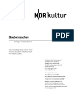 gsmanuskript625 - Vom Schicksal redet keiner mehr - Skript Norddeutscher Rundfunk