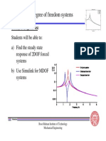 Lecture 19 Two DOF Systems Forced