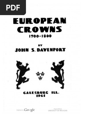 European crowns : 1700-1800 / by John S. Davenport