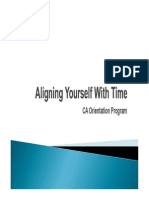 Aligning Yourself With Time
