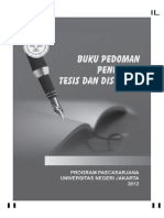 Buku pedoman tesis disertasi UNJ