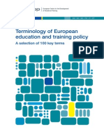 Dictionary
Terminology of European education and training policy
