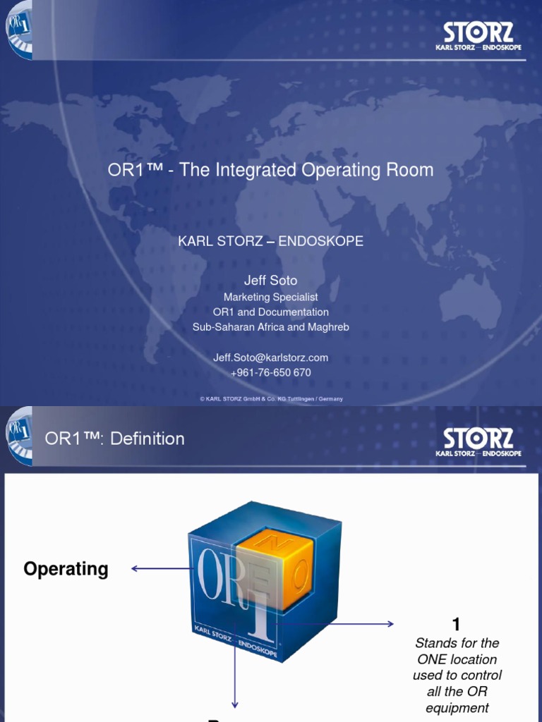 KARL STORZ OR1™ Presentation | PDF | Digital Technology | Computing