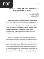 Information Technology and Women Empowerment - A Study