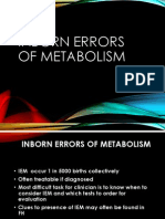 Inborn Errors or Metabolism