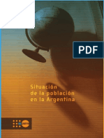 Argentina Situacion de La Poblacion en La Argentina