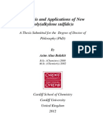Synthesis and Applications of New Poly (Alkylene Sulfide) S