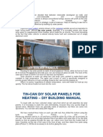 Tin-Can Diy Solar Panels For Heating - Diy Building Manual