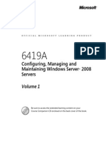 6419A-En Configuring Managing Maintaining Windows Server08 Servers-TrainerWorkbook Vol1