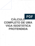 Calculo Completo de Uma Viga Isostatica Protentdida