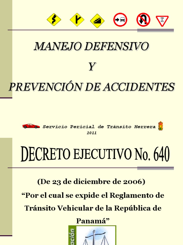 Charla Prevencion De Accidentes De Tránsito 2012 Actualizada Pdf
