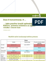 Doza Ili Koncentracija sredstava za zaštitu bilja