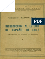 151 - Introducción Al Estudio Del Español de Chile