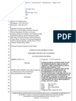 North Dakota Et Al. Response To 2nd Motion For Summary Judgment 5/22/2014 ND Cal