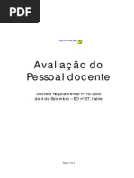 Avaliação Do Pessoal Docente