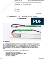 The FiddleStick - An Advanced Anchor Tool For Canyoneering - Tech Tips