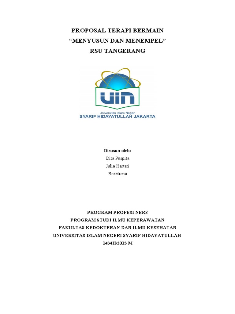 Proposal Terapi Bermain LENGKAP