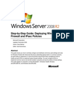 Step-By-Step Guide to Deploying Windows Firewall and IPsec Policies