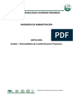 Antologia de Las Generalidades de La Administracion Financiera