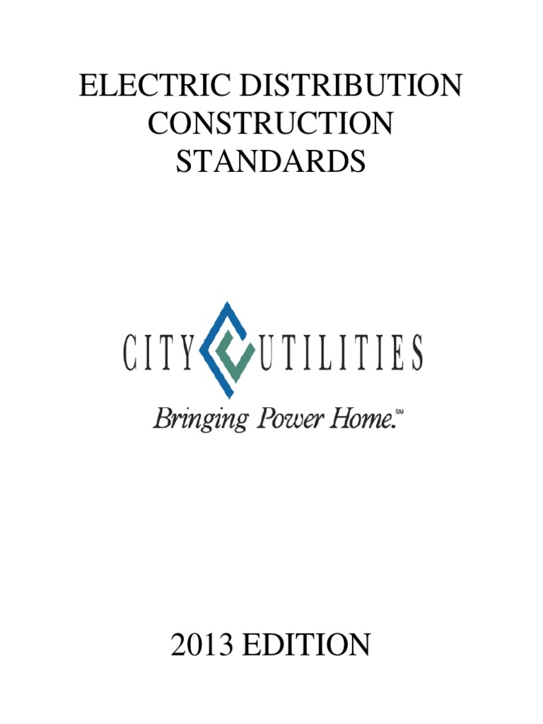 Springfield Electric Distribution Standards | PDF | Specification ...