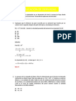 Ejercicios de aplicación de derivadas con soluciones