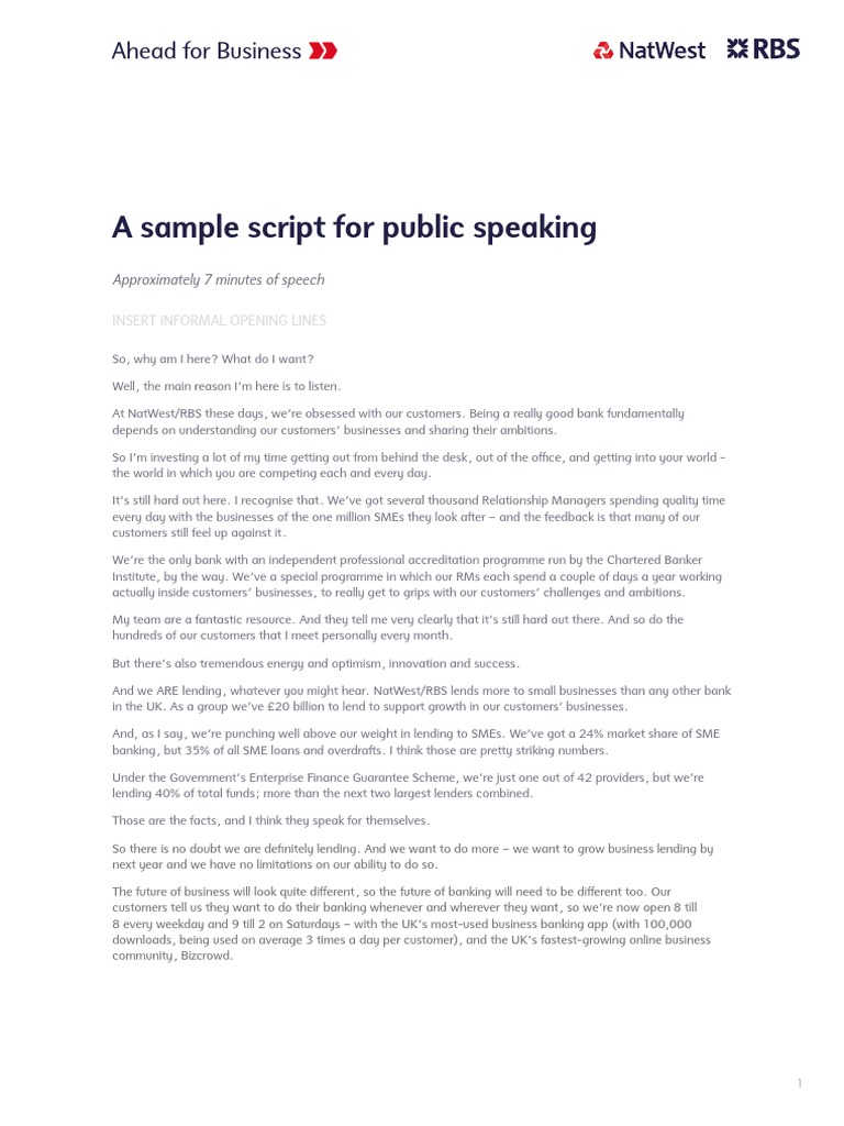 simple essay for public speaking