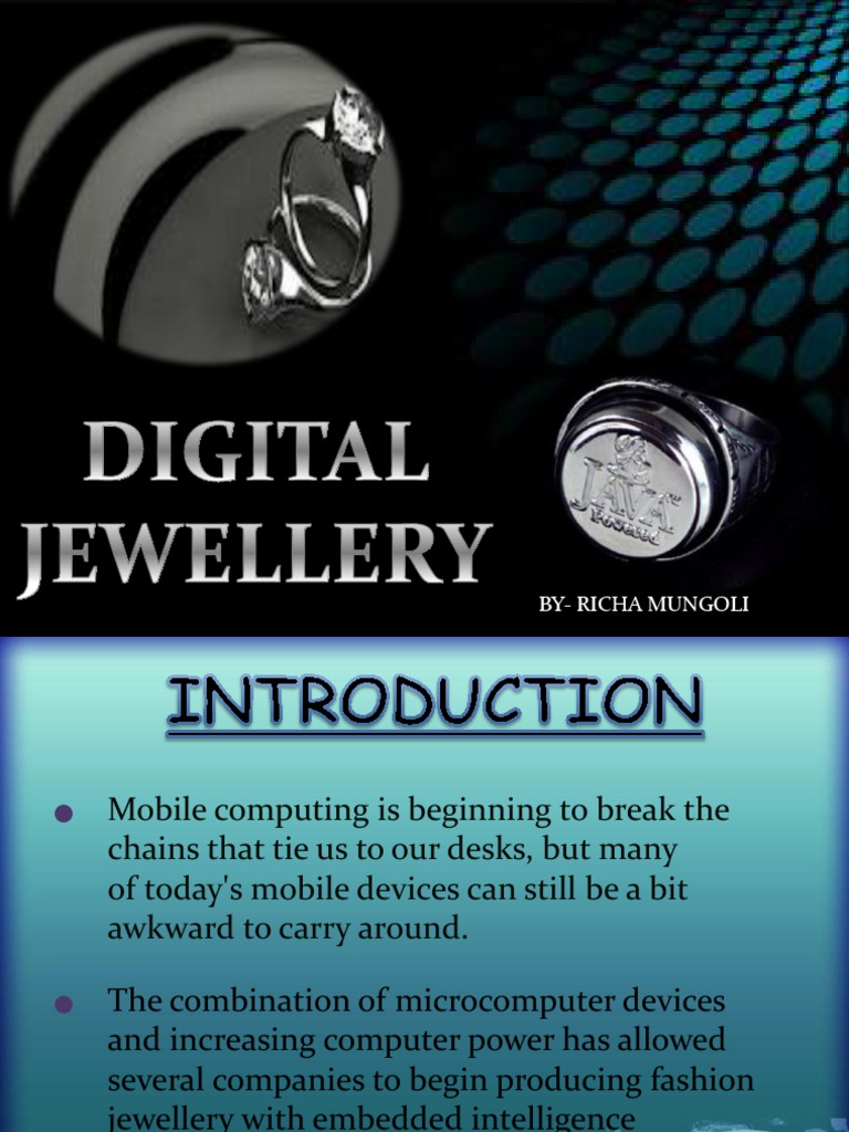Digital Jewellery PDF Embedded System Telephone