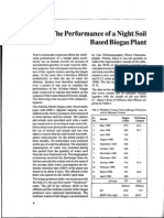 2 1292 the Performance of a Night Soil Based Biogas Plant