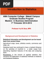 Introduction To Statistics (Week 1)