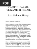 Cami Ul Fazail Ve Kamilir-Rezail - Aziz Mahmud Hüdayi