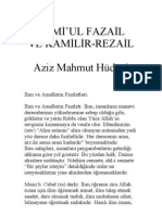 Cami Ul Fazail Ve Kamilir-Rezail - Aziz Mahmud Hüdayi